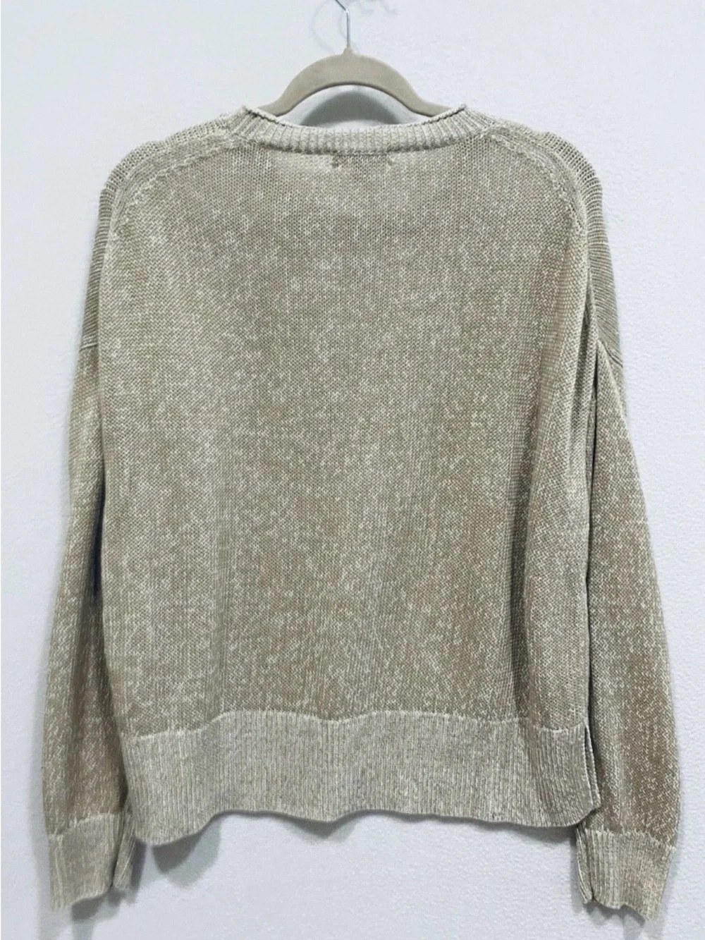 J Crew Beach Linen Cotton Blend Sweater